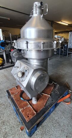 Alfa Laval type HMRPX314 HGV74C Separator complete with Base Plate, Controls, Tools, Bowl and Stack