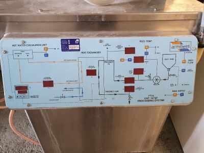 2013 Armfield Process UHT PLANT, Designed for HTST Pasteurisation & UHT (Aseptic) - 2