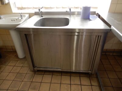 Stainless Steel Sink with Cupboard