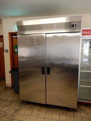 Chef King Stainless Steel Twin Door Refrigerator
