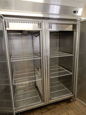 Chef King Stainless Steel Twin Door Refrigerator - 2