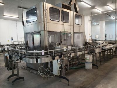 COMBINATION LOT - Complete Glass Carbonated Filling Line