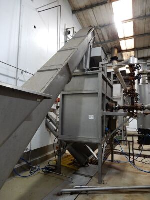 4 Ton Hr Steam Peeler with Stainless Steel Screw Auguer Feeder & Depressurisation Vessel