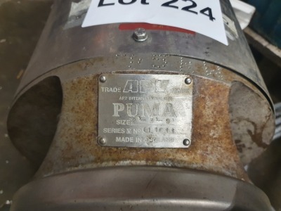 APV 2-3-9 Puma Pump Serial Number - CL1611 - 2