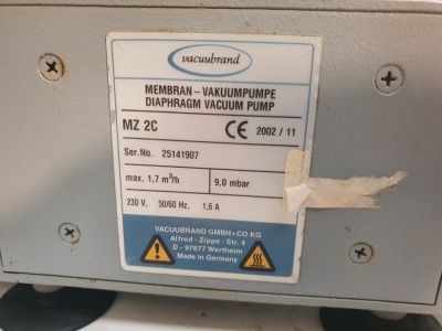 Vacuubrand type NZ2C Diaphram Vacuum Pump - 3