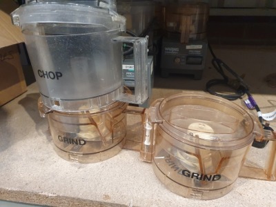 3 off Waring Commercial ProPrep Chopper-Grinder with 3 off Spare Bowls - 3