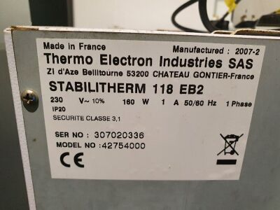 Thermo Electro Industries type Stabilitherm 42754000 Incubator - 2