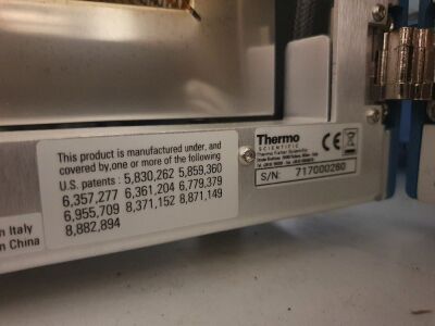 Thermo Scientific type Trace 1310 Gas Chromotograph serial no 717109260 with 2 x AI/AS 1310 Towers serial no 420170693-1 & 420170693-02 - 5