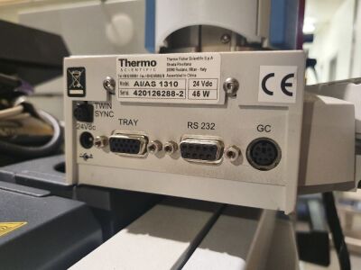 Thermo Scientific type Trace 1300 Gas Chromotograph serial no 712000507 with AI/AS 1310 Tower serial no 420126288-2 - 3