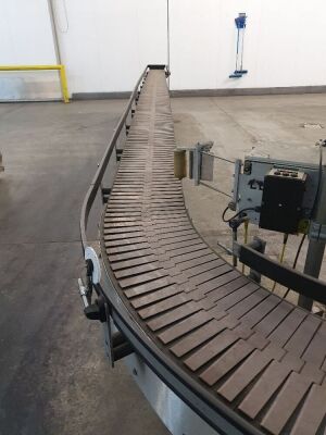 Section of Stainless Steel Plastic Slat Outfeed Conveyor - 2