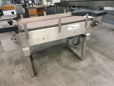 Hillsman Engineering Stainless Steel Accumulation Table (missing drive motor)