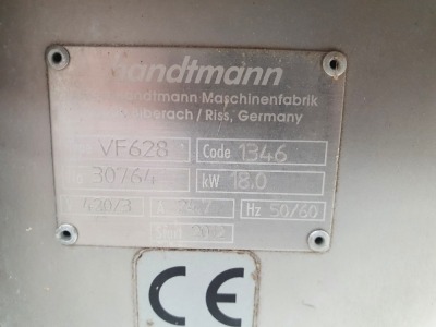 2012 Handtmann VF628 Vacuum Filler with Tote Bin Loader Serial No 30764 - 8