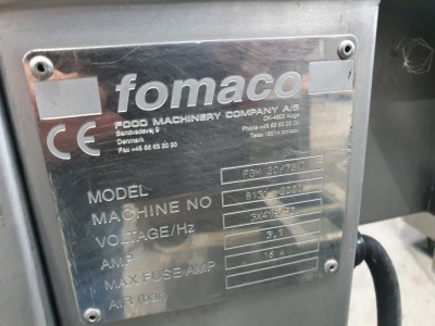 Fomaco Model FGM 20/72T Stainless Steel Meat Tenderiser - 3