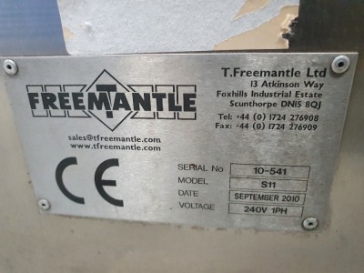 2010 Freemantle Sleever Model S11 Serial No 10-541 - 3