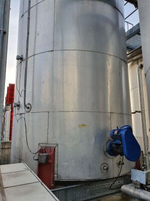 27,000 Litre 316 Stainless Steel Vertical Cylindrical Insulated Tank with Side Mounted Agitator - 2