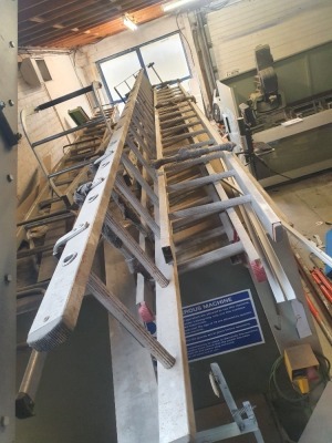 6 off various aluminium ladders