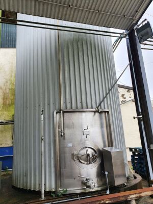 Ballie Engineering 30,000 Gallon Stainless Steel Insulated and Agitated Silo
