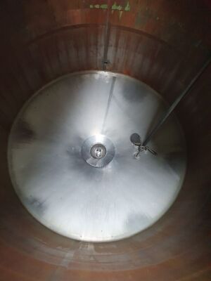 Stainless Steel Insulated and Jacketed Mix Tank with Access Ladder 3200 mm High x 2000mm Diameter - 3