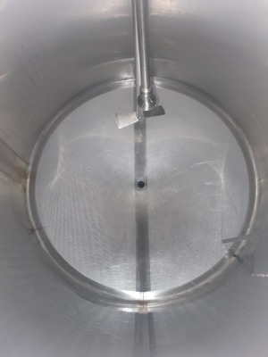 Stainless Steel Vertical Cylindrical Insulated Jacketed and Agitated 2000 Litre Mix Tank - 2500mm x 1500mm Diameter - 4