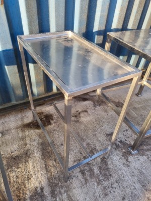 Stainless Steel Preparation Table, Stainless Draining Table and Stainless Pack Off Table - 3