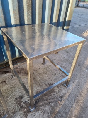 Stainless Steel Preparation Table, Stainless Draining Table and Stainless Pack Off Table - 4