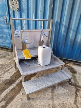 Stainless Steel Twin Station Boot Wash