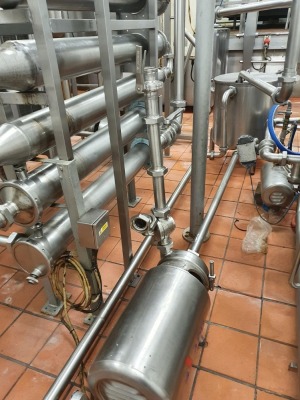 APV Cheese Milk Pasteuriser 17,000 LPH Comprising APV N35 Heat Exchanger, 2 x Puma Pumps, Balance Tank, Hot Water Set, Holding Tube & Control Panel - 2