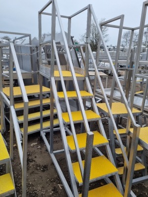 Mobile Stainless Steel 6 Step Gantry Platform