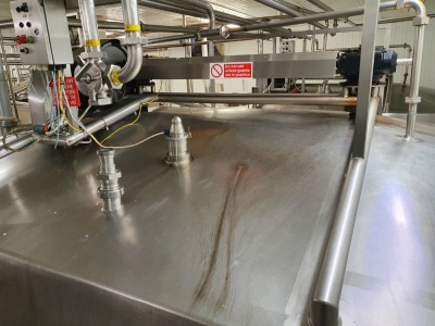 18,000 Litre Stainless Steel Cheese Vat Enclosed with Cutters & Stirrers Dimension 4800 mm x 3200 mm x 2700 mm High - 3