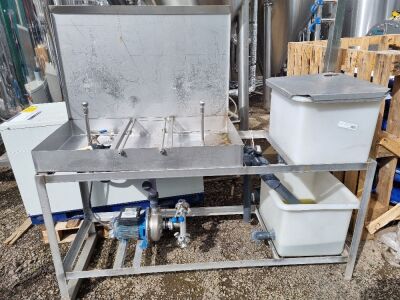 Stainless Steel Twin Station Cask Washer