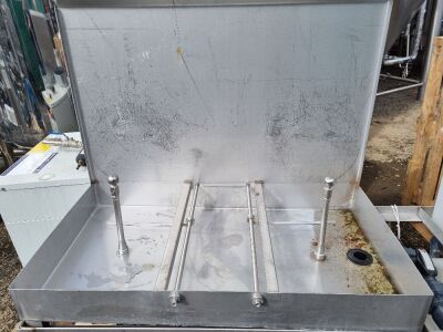 Stainless Steel Twin Station Cask Washer - 2