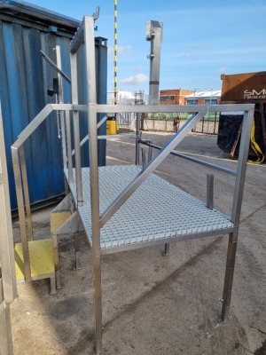 2 off Stainless Steel Gantry Platforms - 760mm Platform Height - 3