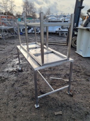 2 off Stainless Steel Preparation Tables