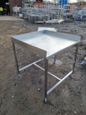 Stainless Steel Preparation Table and Stainless Steel Pack Off Table - 2