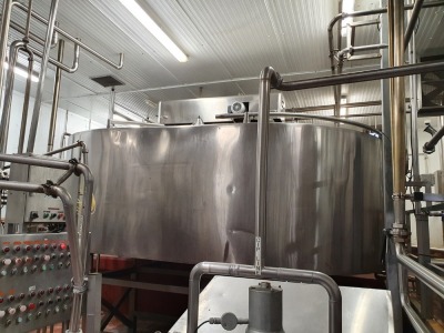 18,000 Litre Stainless Steel Cheese Vat Enclosed with Cutters & Stirrers Dimension 4800 mm x 3200 mm x 2700 mm High - 10