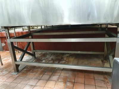 18,000 Litre Stainless Steel Cheese Vat Enclosed with Cutters & Stirrers Dimension 4800 mm x 3200 mm x 2700 mm High - 11