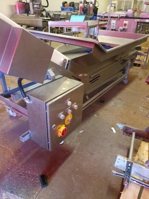 Stainless Steel Mobile Hopper Conveyor with Elevator- Belt Width 620mm - 3