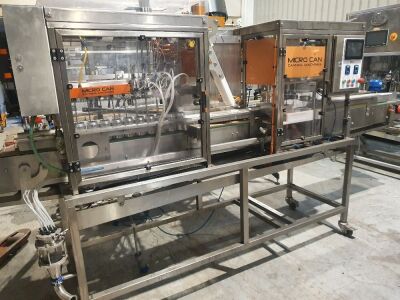 2019 Microcan CL5 V2 Linear Can Filler / Seamer