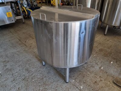 300 Litre 316 Stainless Steel Tank with Hinged Lids
