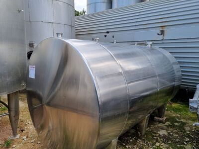 APV 2,000 Gallon Stainless Steel Insulated Horizontal Tank with Agitator - 2