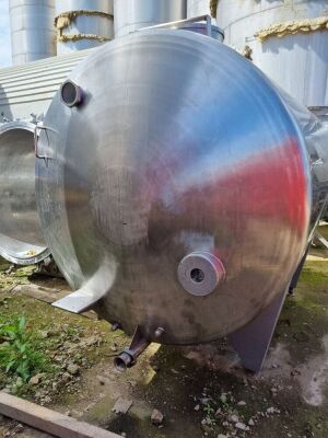 Stainless Steel Single Skin Horizontal Tank with Top Man Way - 2