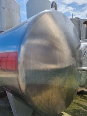 Stainless Steel Single Skin Horizontal Tank with Top Man Way - 3