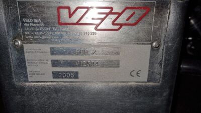 2005 Velo Model FOB 2 Vertical Filter S/N v12684 - 2