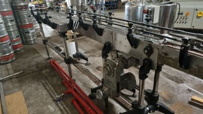 Section of Stainless Steel Metal Slat Adjustable Speed Conveyor - 2