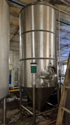 JV Norwest Stainless Steel Cylindro Conical Fermenter with Antivac Valve Bottom Manway