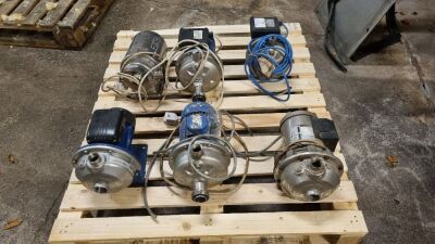 Pallet of Assorted Single Phase Centrifugal Pumps