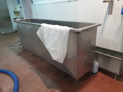 2 off Stainless Steel Wash Troughs - 2500mm x 500mm x 1000mm High, 4500mm x 300mm x 300mm High