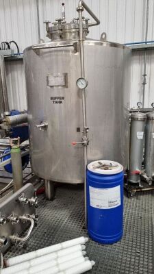 2015 Staes Stainless Steel 1750 Litre Jacketed Tank