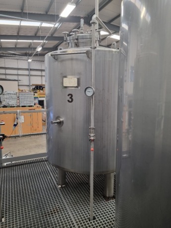 2015 Staes Stainless Steel 1750 Litre Jacketed Tank