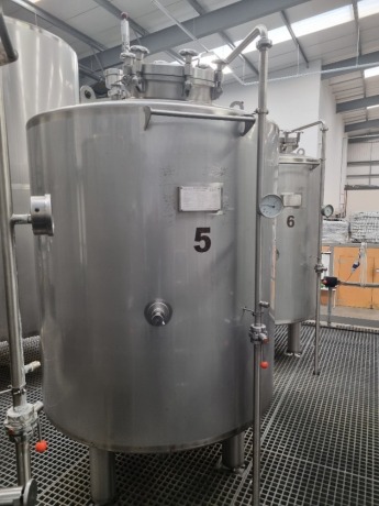 2015 Staes Stainless Steel 1750 Litre Jacketed Tank